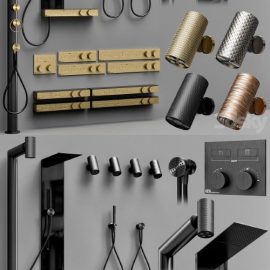 Gessi Hi-Fi and spotwater faucet collection | Vray+Corona Free Download