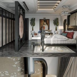 Indochine Bedroom Interior by Duy Trinh Free Download