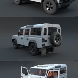 Land Rover Defender 3d model Free Download