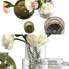 Peonies in IKEA Vases Free Download