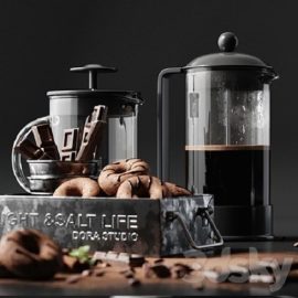 Pro 3DSky Coffee set 3 Free Download