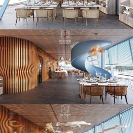 Restaurant Interior by Pham Minh Quang Free Download