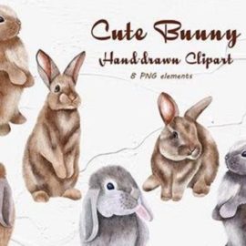 Watercolor png clipart Easter Bunny Free Download