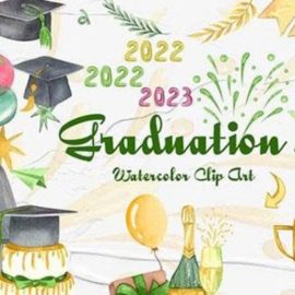 Watercolor png clipart Graduation Free Download