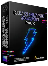 AEJuice – Neon Glitch Shapes for After Effects and Premiere Pro Free Download