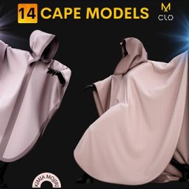 Artstation – 14 Cape Models (Male / Female) – Marvelous Designer / CLO3D PROJECTS+OBJ+FBX Free Download