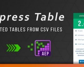 Aescripts Express Table v.1.0.1 Free Download