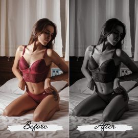 MePresets – B&W Boudoir Lightroom Presets Free Download