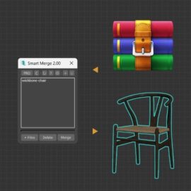 Smart Merge 2.05 upto 3dsMax 2024 Free Download