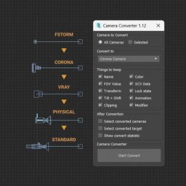 Smart Camera Converter 1.12 upto 3dsMax 2024 Free Download