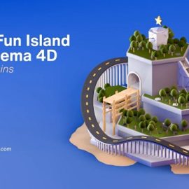 Udemy – Create Fun Island with Cinema 4D Without plugins Free Download