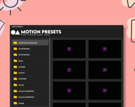 Motion Presets for Premiere Pro v.1.1.0 Free Download