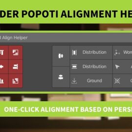 POPOTI Align Helper v1.2.1 for Blender 3.0 – 4.1 Free Download