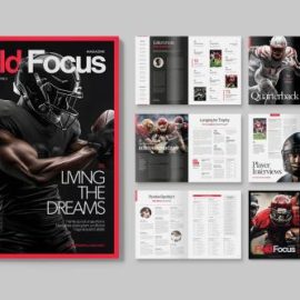 American Football Magazine Template Free Download