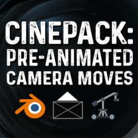 Cinepack: Pre-Animated Camera Moves v4 2.2.1 for Blender Free Download