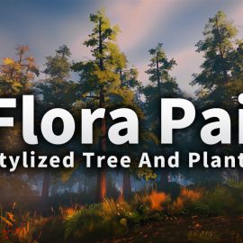 Stylized Trees And Plants Tree Library Flora Paint Free Download