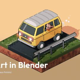 Patata School – Pixel Art in Blender Free Download