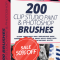 Ultimate Brush Pack For CLIP STUDIO PAINT & PHOTOSHOP Free Download