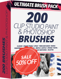 Ultimate Brush Pack For CLIP STUDIO PAINT & PHOTOSHOP Free Download