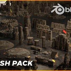 Artstation Kitbash Pack Ancient Temple 3.0 Free Download