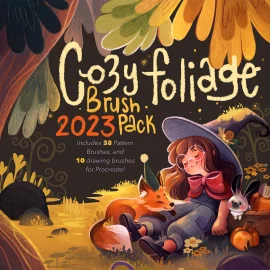 Kate Pellerin Poopikat – Cozy Foliage Brush Pack For Procreate Free Download